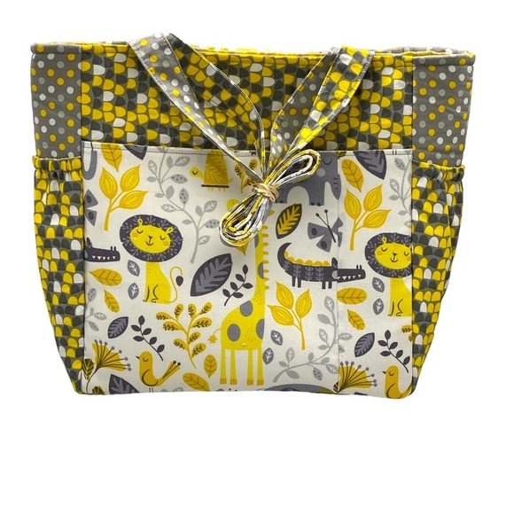 Baby Bag Bottle Holders Zip Compartments NWOT - Picture 2 of 7